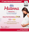 NESTLÉ Materna Prenatal Multivitamin with DHA Supplement | Folic Acid | 60 tablets + 60 DHA soft gels