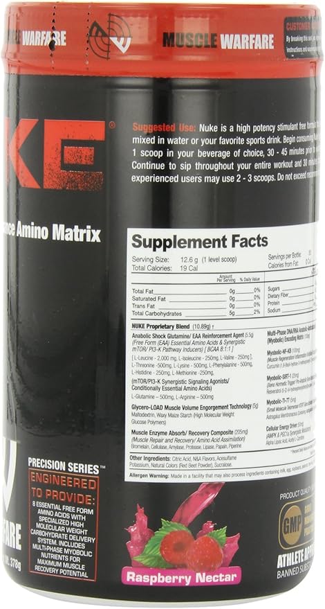 Nuke Diet Supplements Raspberry Nectar
