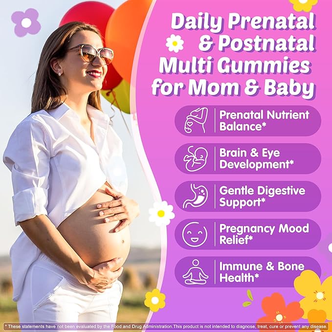 Prenatal Vitamins for Women with Methylfolate Vegan Omega-3 DHA Organic Food Blend Probiotics Iron Vitamin D3 B6 B12 Choline Sugar Free Multivitamin for Women During &amp Post Pregnancy 60 Ct