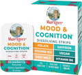 Mood &amp Cognition Dissolving Strips by MaryRuth's | Vitamin B12 | Vitamin B6 | Saffron | Folate | B Vitamins | Sugar Free | Strawberry Flavor | Vegan | Gluten Free | Dairy Free | 30 Count