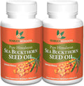 SEABUCKWONDERS Organic Sea Buckthorn Seed Oil Softgels 120 Count 60 Day Supply with Omega 3 6 &amp 9 Supports Hair Skin &amp Nail Health