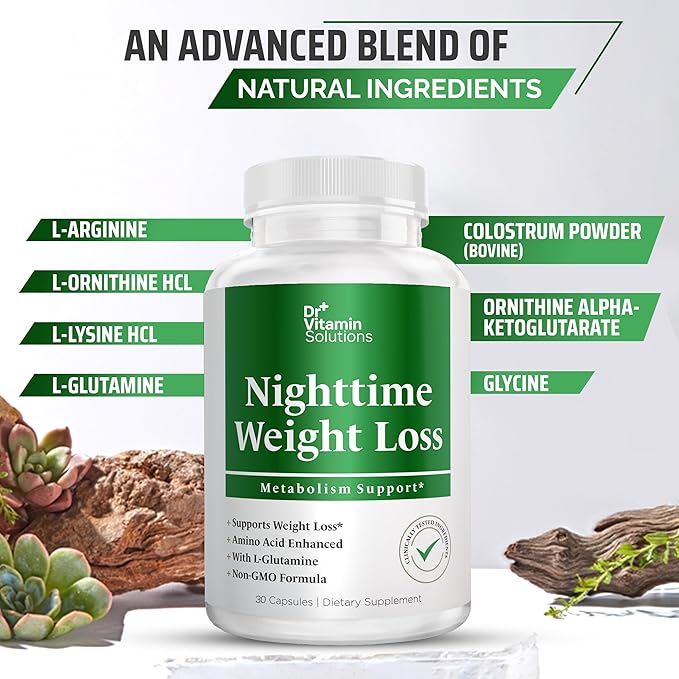 DR VITAMIN SOLUTIONS Thermogenic Fat Burner &amp Nighttime Weight Loss Pills for Women Waist Trimmer &amp Supplements for Bloating for Women &amp Men 90 Capsules