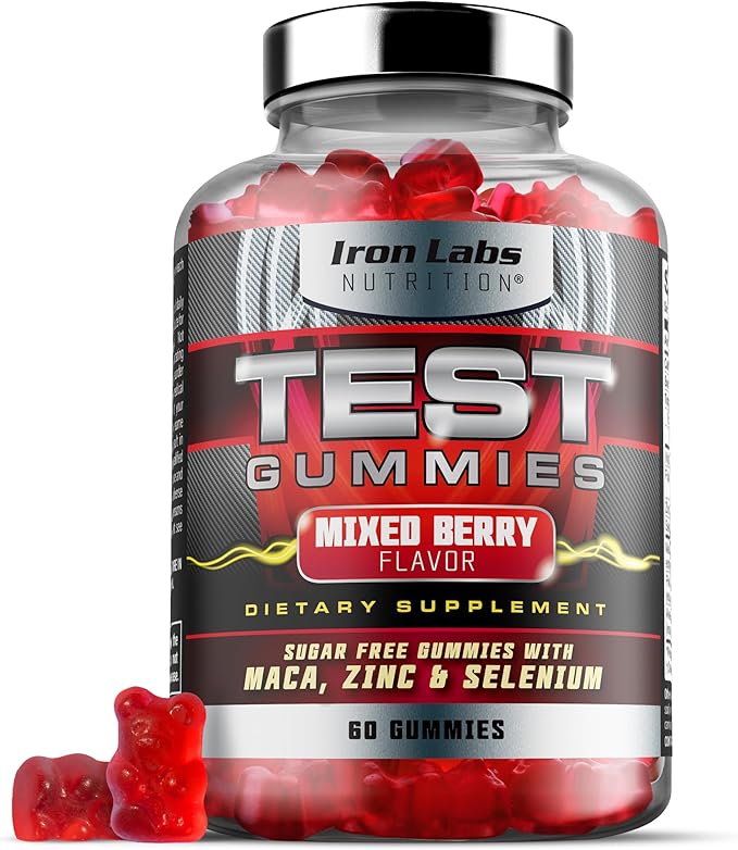 Muscle Gummy Bundle - Creatine Monohydrate Gummies &amp Testo Gummies for Men - Advanced Bundle