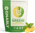 Gnarly Nutrition Greens Superfood Powder – Lemon Mint Performance Super Greens Powder – NSF Contents Certified – Organic Probiotics &amp Essential Micronutrients - Lemon Mint 11.64 oz