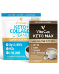 VitaCup Keto Max Coffee Pods 18ct &amp Keto Creamer 10oz