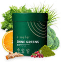 eimele | Shine Greens | Plant-Based Superfood Greens Powder for Gut Health | Supports Energy Digestion &amp Immunity | Packed with Antioxidants Essential Nutrients &amp Probiotics | 42 Servings (5