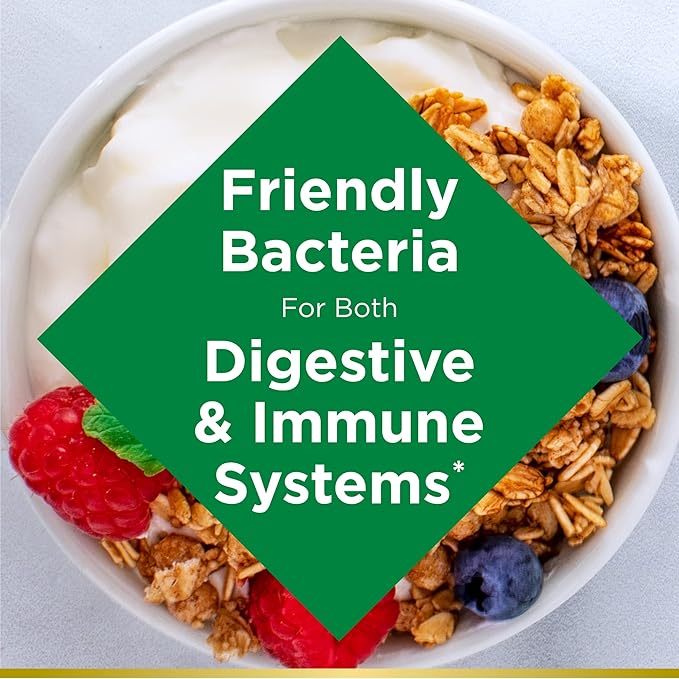 Jarrow Formulas Saccharomyces Boulardii Probiotics + MOS 5 Billion CFU Probiotic Yeast &amp Nature's Bounty Acidophilus Probiotic Daily Probiotic Supplement Supports Digestive Health 1 Pack