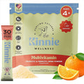 Kinnie Kids Multivitamin with Pre/Probiotic &amp Organic Superfoods for Kids - 22+ Vitamins &amp Minerals - Sugar-Free Orange Flavor - Immune Gut &amp Oral Health Support - Ages 4+ (30 Sticks)