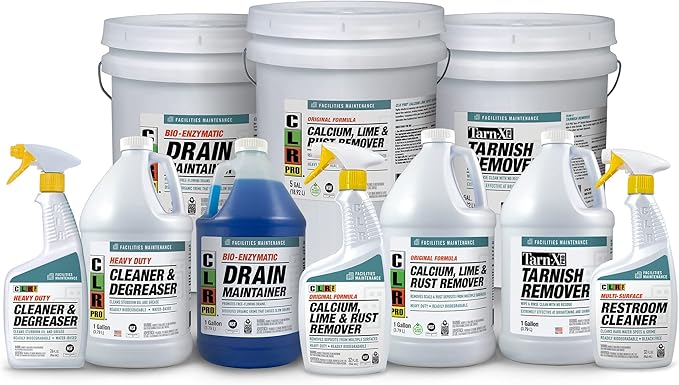 CLR PRO Calcium Lime and Rust Remover 1 Gallon Bottle (Pack of 2)