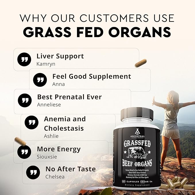 Ancestral Supplements FEM &amp Mofo Bundle – His &amp Hers Grass Fed Organ Supplements – Supports Hormone Balance Energy Vitality &amp Wellness – Pasture Raised Beef Organ Multivitamin for Men &a