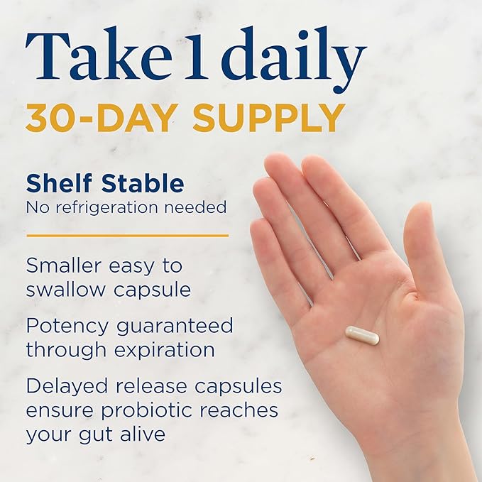 Renew Life Men's Care Probiotic Capsules Supports Mens Digestive Colon Immune and Respiratory Health L. Rhamnosus GG Dairy Soy and gluten-free 90 Billion CFU 30 Count