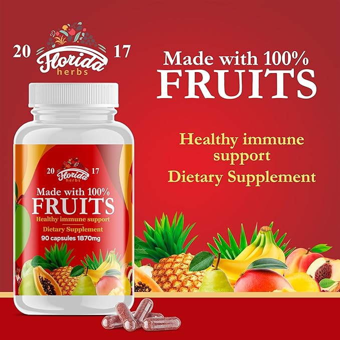 Fruits and Vegetables Supplement - 180 Fruit and 180 Veggie Capsules - Nature Vitamins Balance of Fruits and Veggies Supports Energy Balance Soy Free Vegan Capsules - 360 Count (Pack of 4)