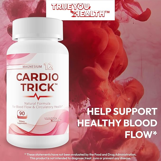 Cardio Trick - Japanese Cucumber Trick for Max Blood Flow Cardio Care &amp Healthy Pressure - Healthy Blood Flow Cardio Plus High Pressure Pills - Advanced Blood Flow Care Pressure Supplement