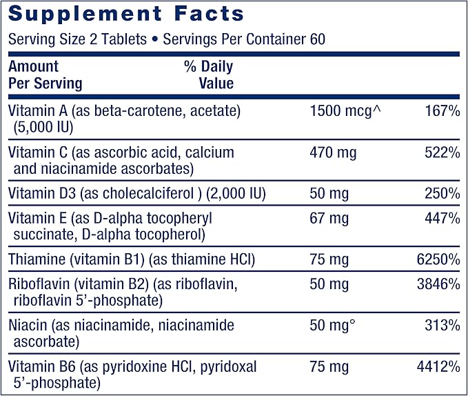 Life Extension 60 Vegetarian Capsule Digestive Enzymes &amp 120 Tablet High Potency Multi-Vitamin Supplement Bundle