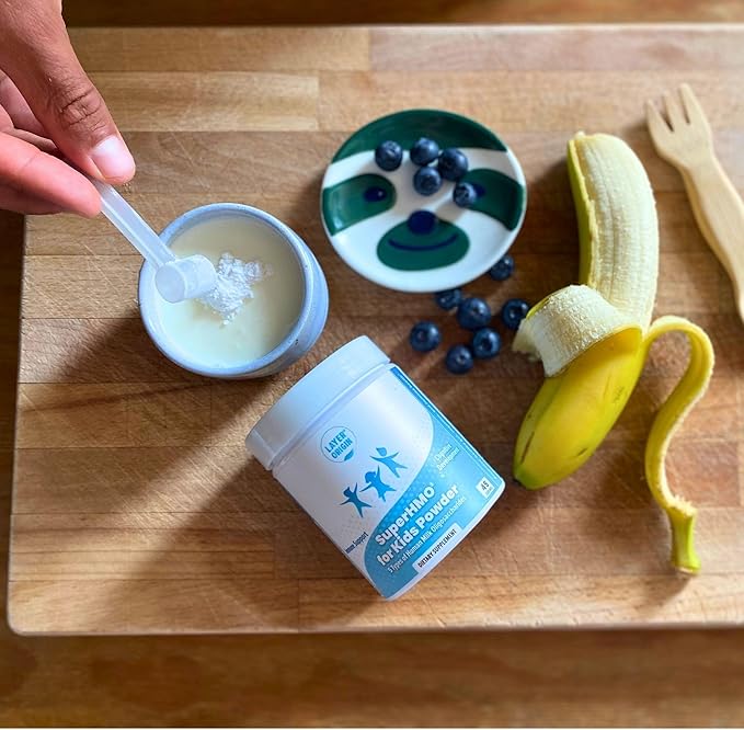 SuperHMO Prebiotic Mix for Kids - 5 HMOs for Gut Digestion and Cognitive Health Powder 45 Servings