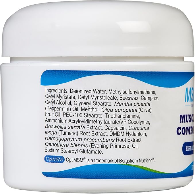 KALA HEALTH MSMPure Coarse Flakes 5 lb and Muscle &amp Joint Cream 2 oz Bundle