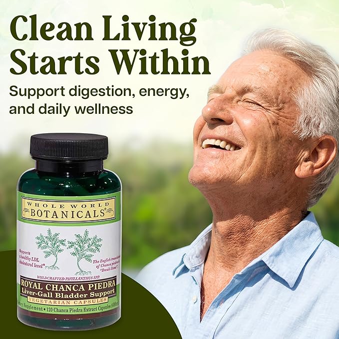 Whole World Botanicals Royal Chanca Piedra – Liver &amp Gallbladder Support – Herbal Supplement – 120 Capsules – Traditional Amazon Herb