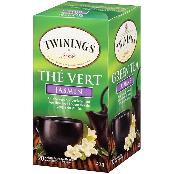 Twinings Jasmine Green Tea - 20 Tea Bags (Pack of 6)