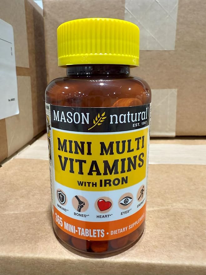 MASON NATURAL Glucosamine Chondroitin &amp Daily Multi Vitamin Bundle with DHA Omega-3 Iron B-Complex &amp Calcium – May Support Joint and Immune Health