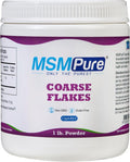 KALA HEALTH MSMPure Coarse MSM Powder Flakes – US-Made MSM for Joint Health Skin Appearance and Hair &amp Nail Support – 1 lb Organic Sulfur
