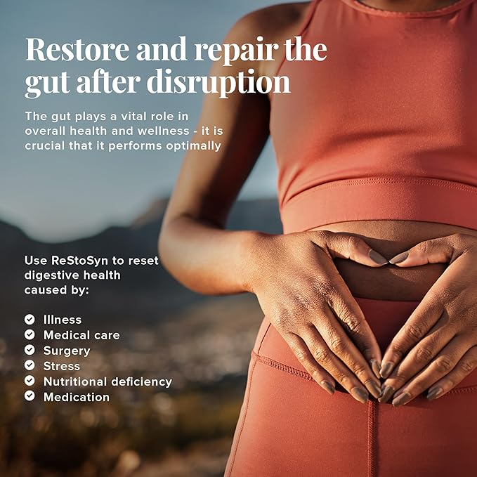 Medtrition ReStoSyn® Triple Action Gut Health Supplement - Prebiotics Probiotics &amp L-Glutamine Blend for Digestive &amp Gut Barrier Support Plus Microbial Balance - 0.5 Ounce (Pack of 25)