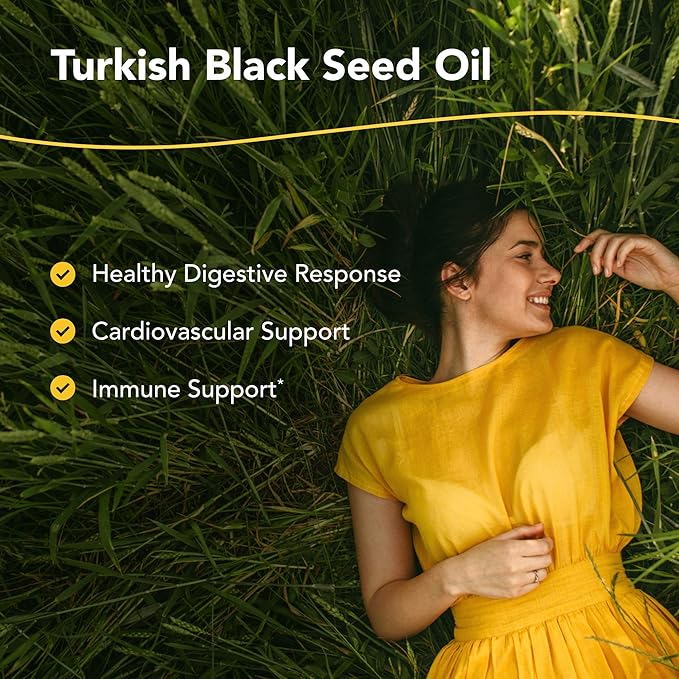 North American Herb &amp Spice Black Seed Oil - 12 fl. oz. - Cardiovascular Digestive &amp Immune Support - Contains Wild Mediterranean Oreganol P73 Oregano Oil - Non-GMO - 72 Total Servings