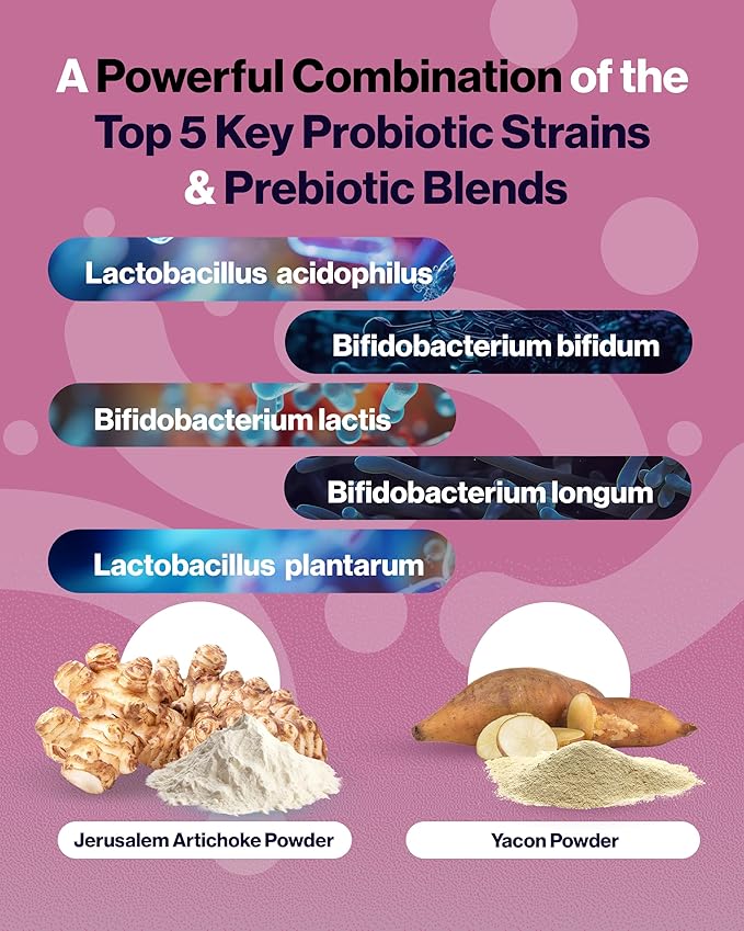 SUNBIOTICS Friendlier Flora - Kids Prebiotic and Probiotic Powder Supplement with 5 Billion CFUs of 5 Probiotic Strains for Good Gut Flora Immune System &amp Balanced Microbiome - Berry (Pack of 2