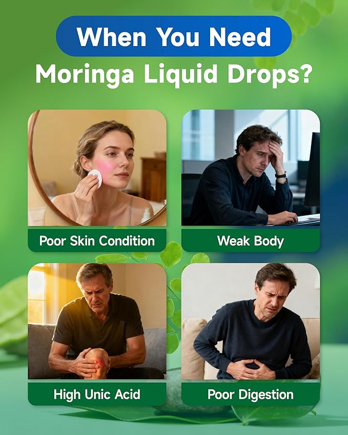 L-Lysine Liquid Drops Lysine 1000mg Supplement Essential Amino Acid Organic Moringa Oleifera Liquid Drops 1000mg Moringa Leaf Supplement
