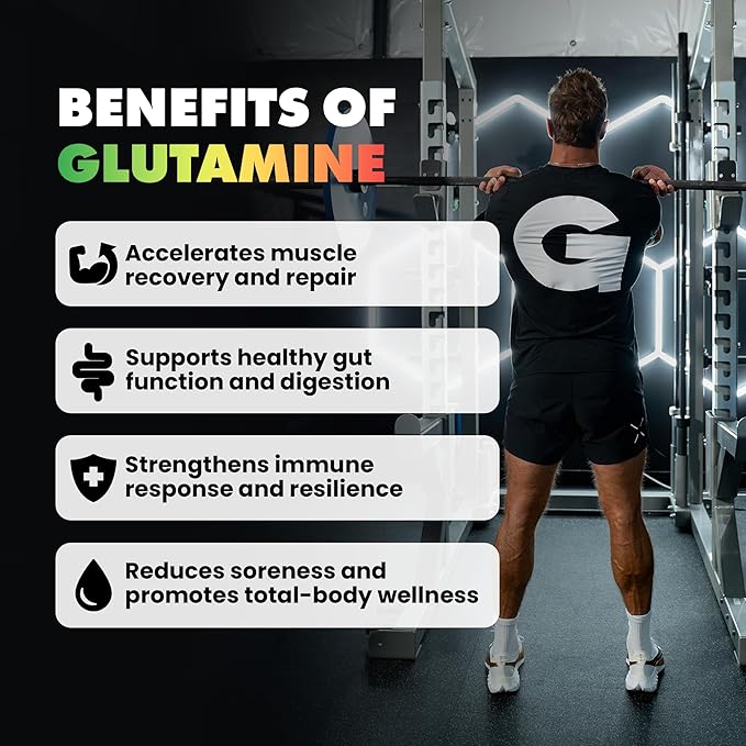Gains in Bulk L-Glutamine Gluten Free Glutamine Powder for Muscle Recovery and Growth Post Workout Support Amino Acid Supplement Promotes Protein Synthesis Non GMO Cherry Limeade 30 Servings
