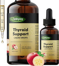 Q'ankyaq Thyroid Supplement Liquid Drops Thyroid Drops for Women with Selenium Zinc Iodine L-Tyrosine Ashwagandha Thyroid Balance Metabolism Immune &amp Energy Support 60ML