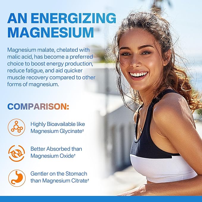 Nextdia Magnesium Malate Energy Gummies Plus L-Theanine CoQ10 Methyl B12 Methylfolate B6 &amp D3-400mg Magnesium Gummy Sugar Free for Women Men Supports Muscle Function Calm &amp Relax Vegan