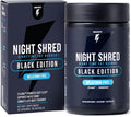 Night Shred Black Melatonin-Free Nighttime Fat Burner and Sleep Support Supplement - GABA Complex with Ashwagandha CLA Grains of Paradise and Zylaria - Thermogenic Fat Burner - 90 Vegan Capsules