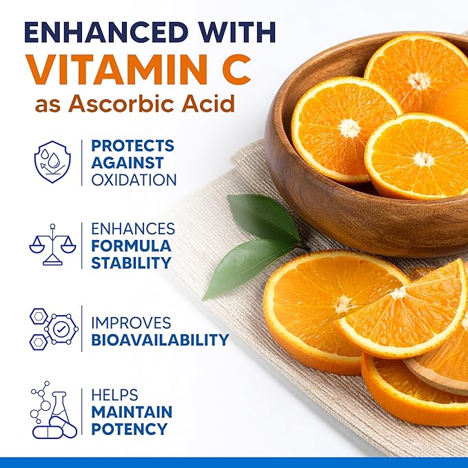 aSquared Nutrition Methylene Blue Drops - 1% Pharmaceutical Grade Liquid Supplement for Humans - 10mg USP Grade w/Vitamin C - No Formaldehyde - Brain &amp Energy Alternative to Capsules (2 fl oz)