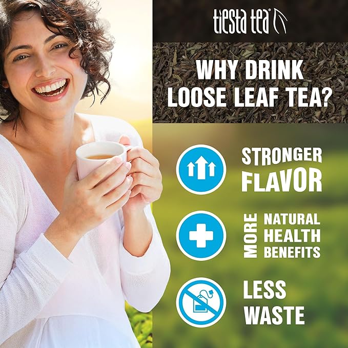 Tiesta Tea - Holiday Loose Leaf Tea Gift Set High to Non-Caffeinated Holiday Blends 3 Tins of Hot &amp Iced Brews Variety Pack Fireside Spice Peppermint Cocoa &amp Cocoa Mocha