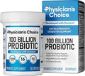 Physician's CHOICE 100 Billion Advanced Probiotic - 16 Strains + Organic Prebiotics - Digestive &amp Gut Health - Supports Occasional Constipation Diarrhea Gas &amp Bloating - Probiotics for Women