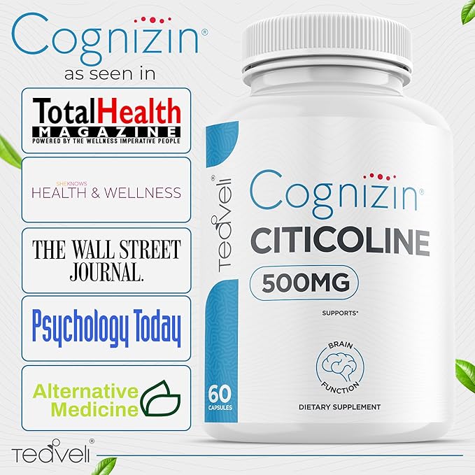 Teaveli Citicoline with Pharma GABA Capsules Bundle