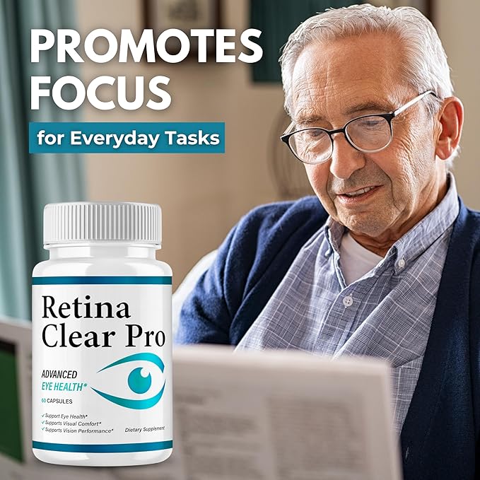 Original Retina Clear Pro Advanced Pills Capsule Premium Formula Natural Ingredients for Overall Eye Care Health &amp Balanced Healthy Vision | RetinaClear Pro | 60 Capsules Each Bottle (Pack of 5)