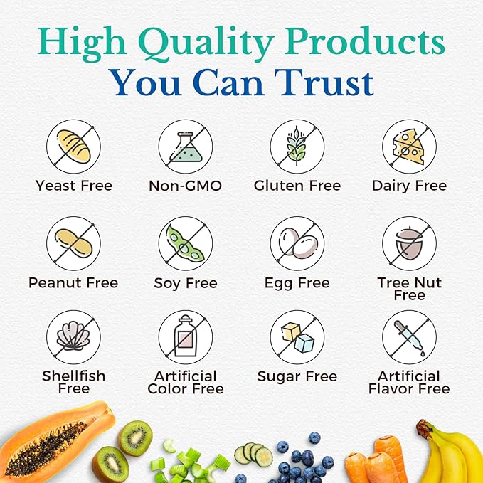Vitalitown Gut-Skin Bundle (Pack of 2) | Probiotics 120 Billion CFUs (Item 1) &amp Hyaluronic Acid (Item 2) | 30 + 90 Capsules