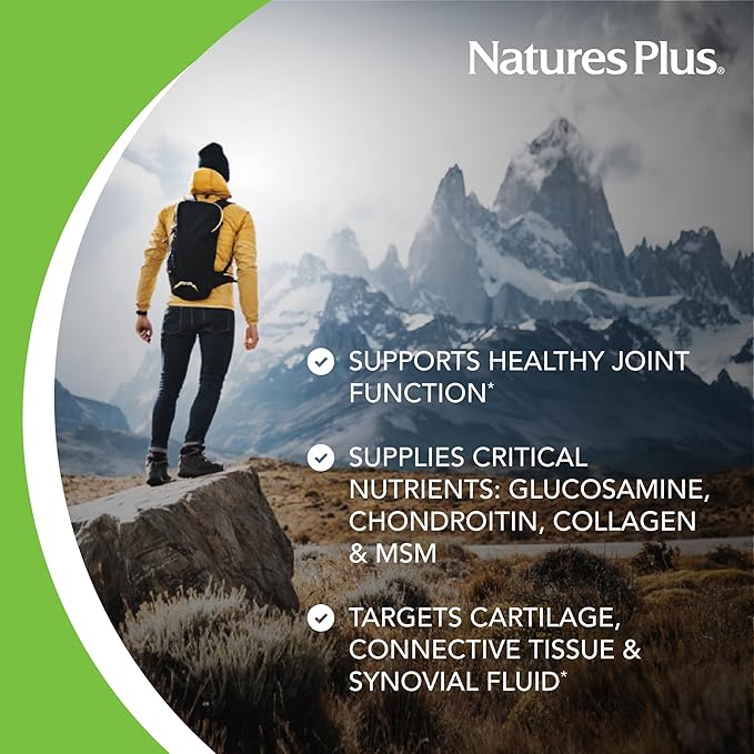 Natures Plus Ultra Rx-Joint Liquid Honey Lemon - 30 fl oz - Supports Healthy Joint Function - with Glucosamine Chondroitin &amp MSM - Gluten Free - 30 Servings