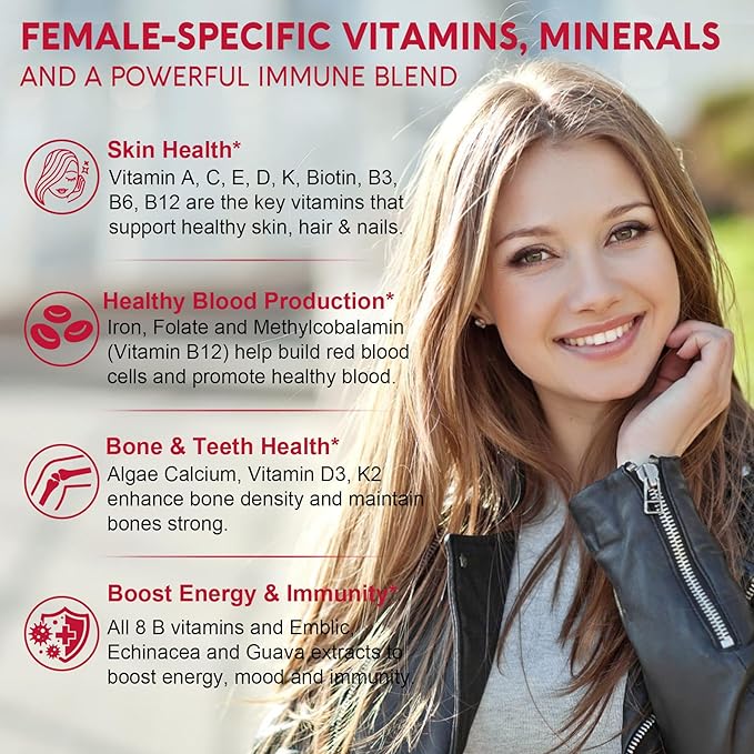 Coq10 100mg 200mg GummiesSugar-Free Methylated Multivitamin for Women Gummies