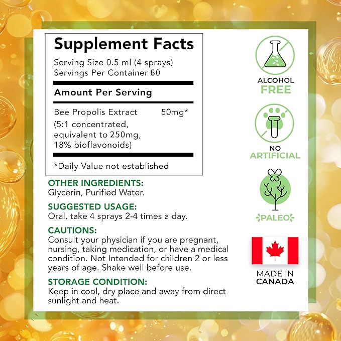 LOVITA 12-Piece Total Care Bundle - 4 Each of Propolis Liquid Throat Spray &amp Immune 8-in-1 Complete Wellness Kit (12 Pc)