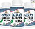 Rise-N-Shine Catalase Extreme Supplement 10000 - Supplement with Saw Palmetto Biotin Fo-Ti PABA - Hair Supplements for Strong Hair Support- 180 Capsules - Pack of 3 (90-Day Supply)
