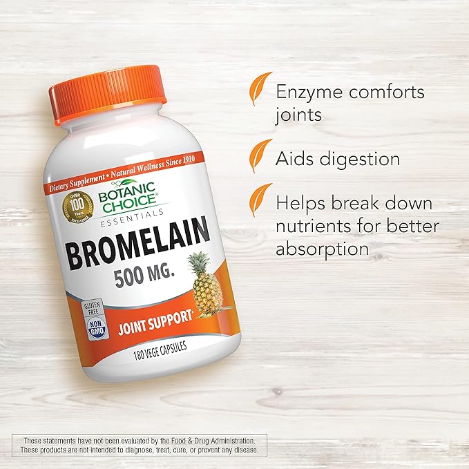 Botanic Choice Bromelain 500 mg 180 Capsules