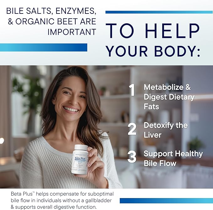 Biotics Research Beta-Plus™ Nutritional Ox Bile Salts Digestive Enzymes Supplement For Bile Production For No Gallbladder-Supports Overall Liver Function Aids Fat Digestion Supplies Betaine 180 Tabs