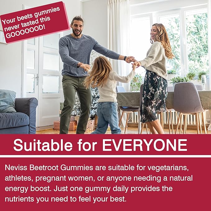 Beet Root Gummies with Iron Methyl B12 Folate Vitamin C - Increase Nitric Oxide &amp Iron Levels Energy Support Fight Fatigue Beetroot &amp Gentle Iron Supplement Sugar Free 120 Count
