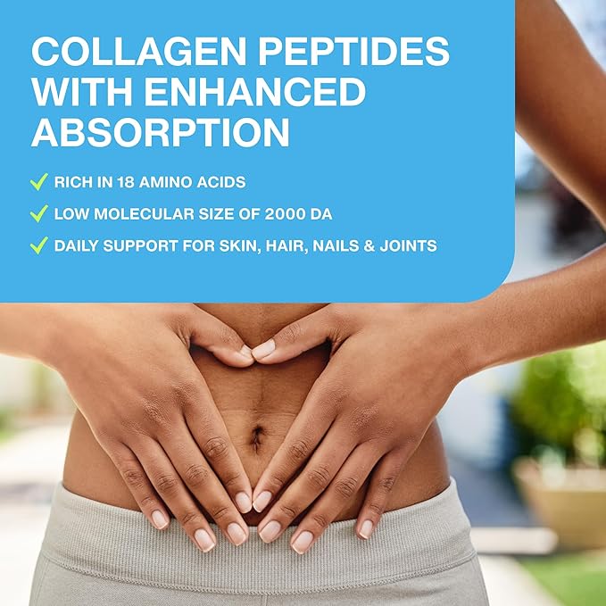 Mobility Collagen Peptides Powder - Glucosamine Chondroitin Hyaluronic Acid &amp Liposomal Vitamin C Join Bone &amp Cartilage Support Grass-Fed Type I &amp III Keto &amp Paleo 56 Servings 23.66