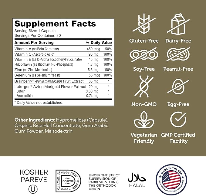 Zahler AccuVision Advanced Eye Health Formula 30 Capsules