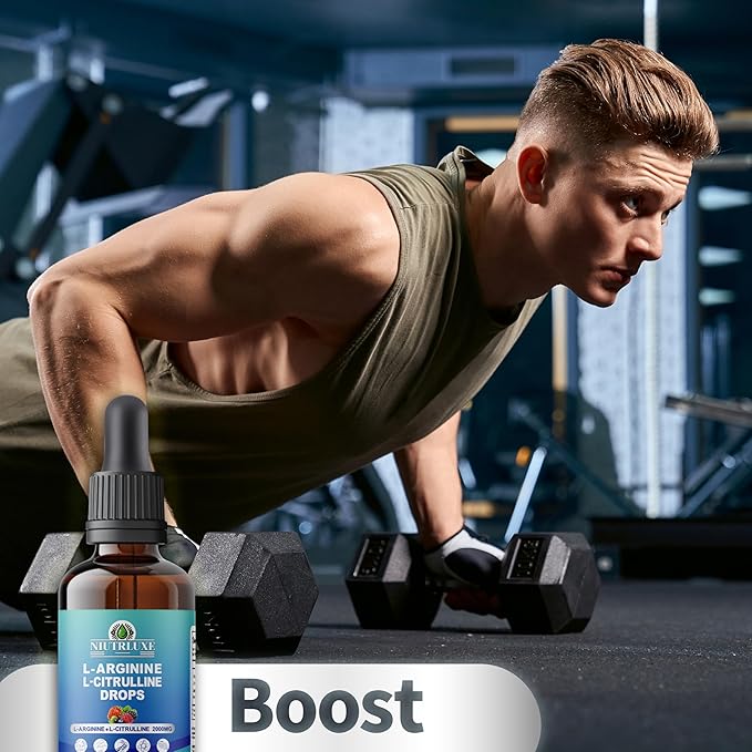L-Arginine Drops Liquid &amp Liquid Magnesium Oxide 400mg
