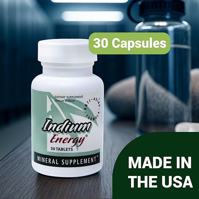 EAST PARK Research - Indium Energy - All Natural Indium Powerful Anti-Aging Support - Helps Increase Energy and Supports Mental Clarity Sleep Joints and Overall Sense of Well-Being (30 Count)